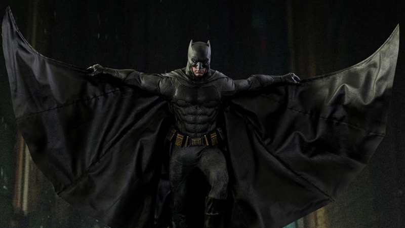 Illustration for article titled Hot Toys Debuts Suicide Squad Batman Figure, and His Cape Is Fabulous